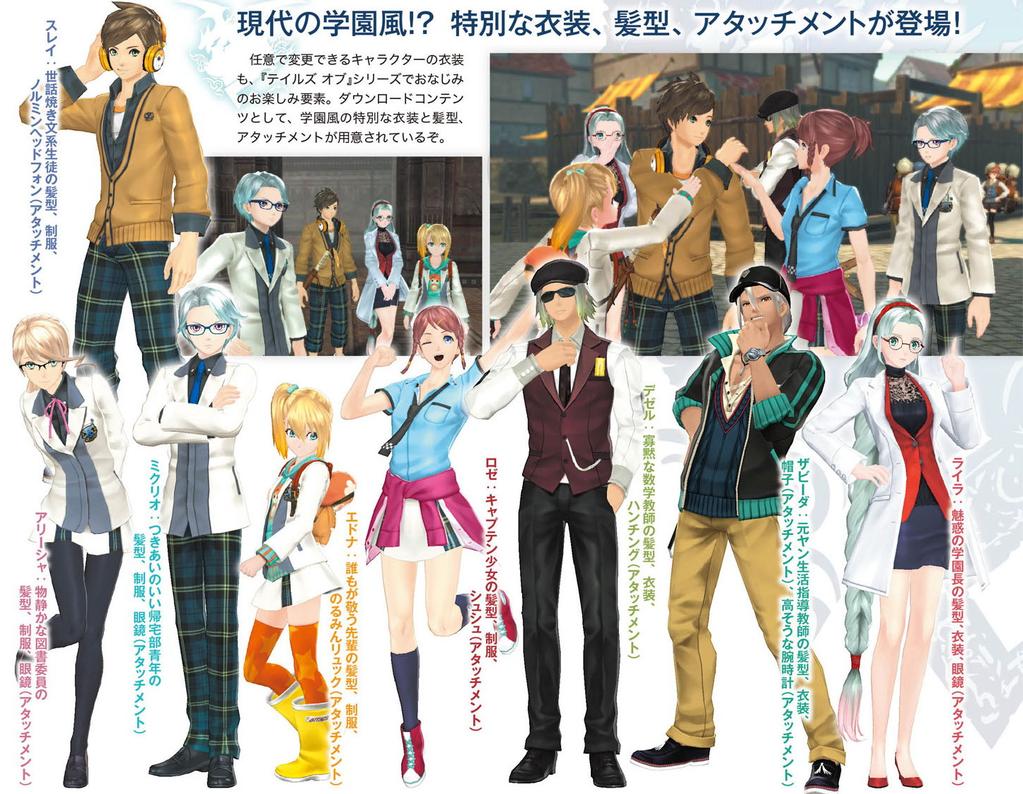 Tales of Zestiria Costumes 