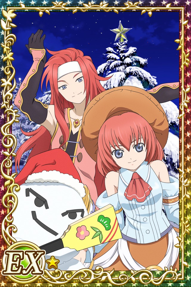 Zelos and Seles Wilder (Tales of Symphonia)
Keywords: cardevolve symphonia zelos seles christmas EX1 EX