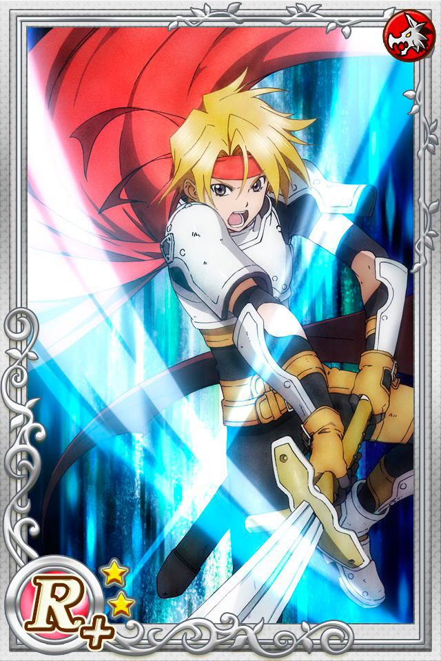 Cless Alvein (Tales of Phantasia)
Keywords: cardevolve phantasia cless R2 R+2