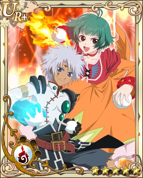 Senel Coolidge (Tales of Legendia) and Farah Oersted (Tales of Eternia)
Keywords: kizna eternia legendia senel farah 