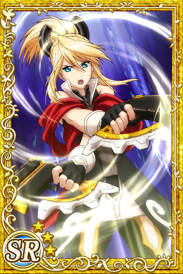 Legretta the Quick (Tales of the Abyss)
Keywords: cardevolve abyss legretta regret SR3 godgeneral