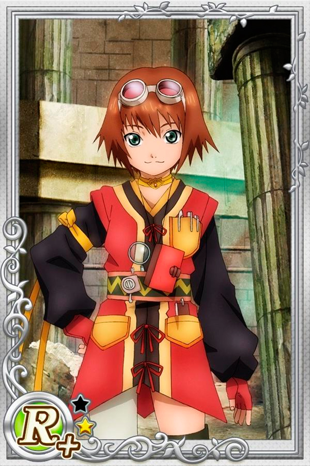 Rita Mordio (Tales of Vesperia)
Keywords: cardevolve vesperia rita r+1