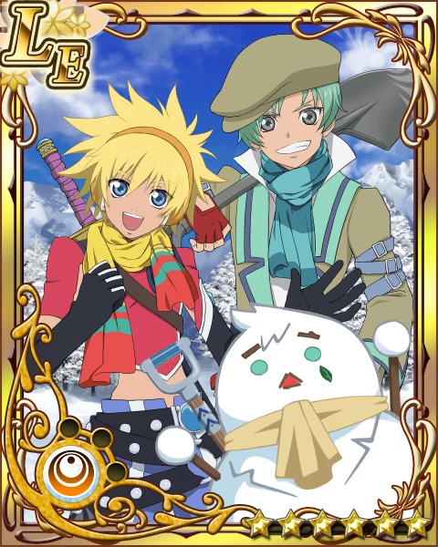 Kyle Dunamis (Tales of Destiny 2) and Spada Belforma (Tales of Innocence)
Keywords: kizna destiny2 innocence kyle spada