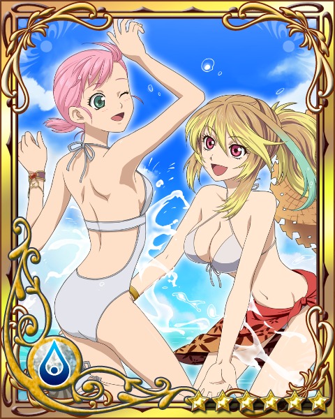 Estelle (Tales of Vesperia) & Milla Maxwell (Tales of Xillia)
Keywords: kizna vesperia xillia estelle milla swimsuit