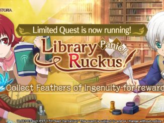 Library Panic Ruckus Banner featuring Illia and Ruca