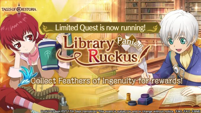 Library Panic Ruckus Banner featuring Illia and Ruca