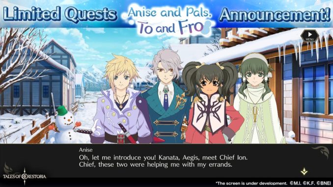 Anise and Pals, To and Fro announcement screenshot