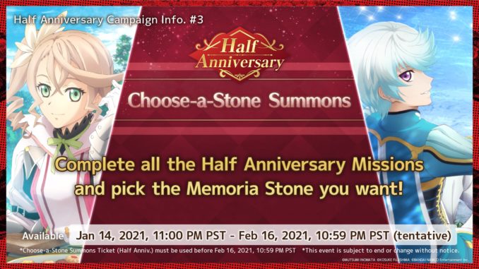 Half Anniversary Choose a Stone