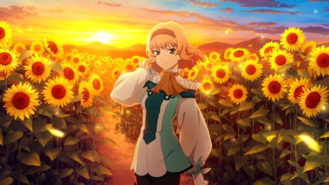 Anime face and sunflower, colorful, art, lovely, sunflower, sexy, cute, big  eye, HD wallpaper | Peakpx