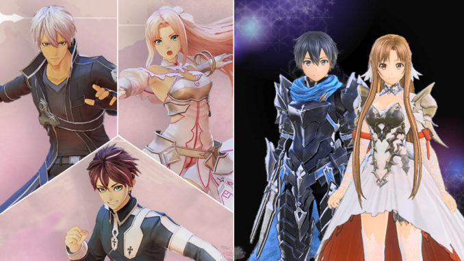 Sword Art Online Mobile Game Features Tales Of Arise Crossover; Kirito &  Leafa Dressed As Law & Rinwell - Noisy Pixel