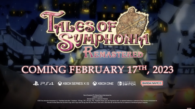 Tales of Symphonia Remastered gets new trailer and coming February